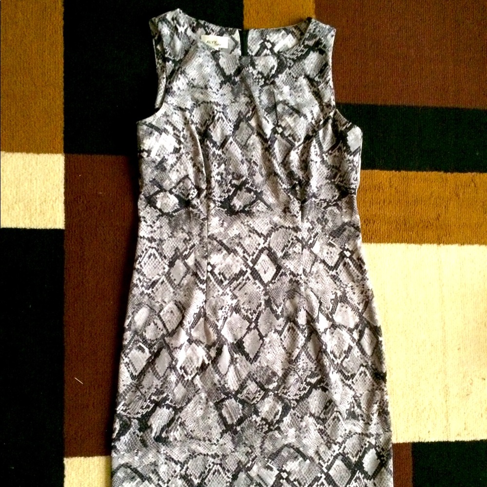 Snake print dress
